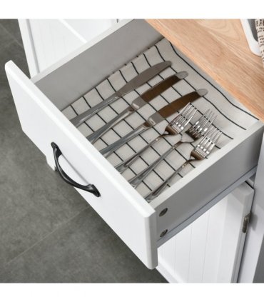 Simple Kitchen Cupboard Storage Cabinet w/ Drawer Living & Dining Room