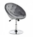 Swivel Dining Height Bar Stool Adjustable Armless Tub Chair Grey