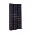 HOMCOM CD DVD Media Storage Shelves Display Shelf Racks Wooden Frame Black