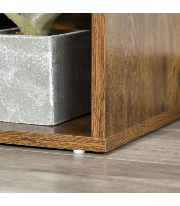 Bookcase Storage Reading Seat Unit Kids Adults Six Cubes Brown