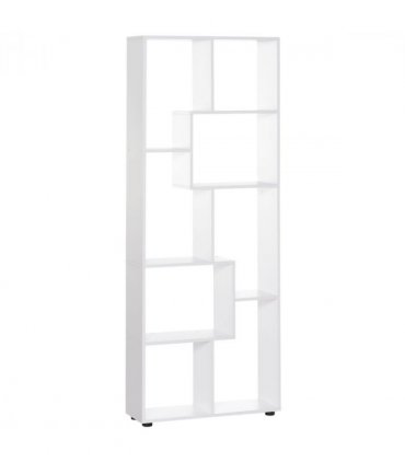 Multipurpose 8-Grid Bookshelf Decorative Shelf, Bathroom, Kitchen White