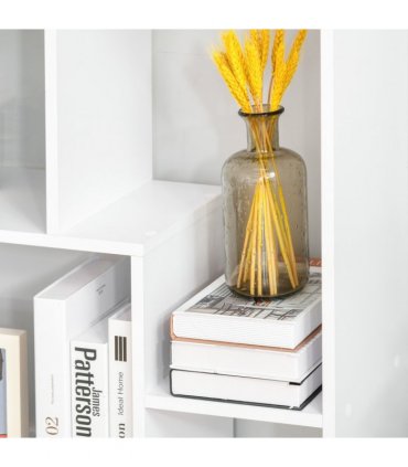 Multipurpose 8-Grid Bookshelf Decorative Shelf, Bathroom, Kitchen White