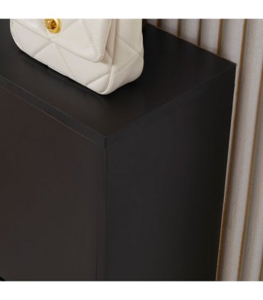 Shoe Cabinet Storage Cupboard 2-Tier Wood 12 Pairs  Black Cabinet