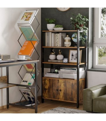 Multifunctional Bookshelf Storage Cabinet Bookcase  Shelves & Cupboard
