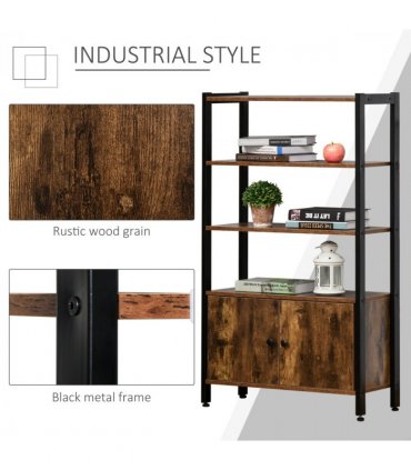 Multifunctional Bookshelf Storage Cabinet Bookcase  Shelves & Cupboard