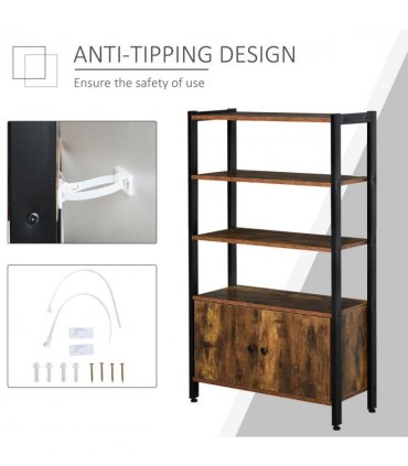 Multifunctional Bookshelf Storage Cabinet Bookcase  Shelves & Cupboard