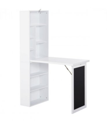 Folding Convertible Desk with Blackboard Multi-function Workstation