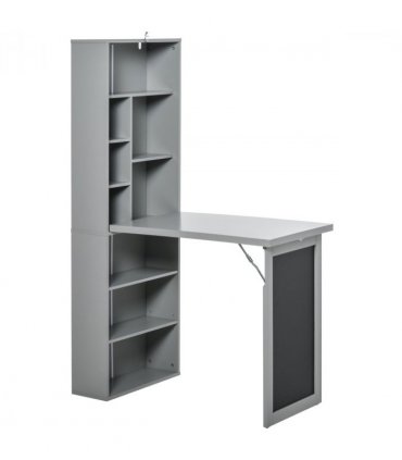 Folding Convertible Desk with Blackboard Multi-function Workstation