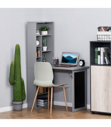 Folding Convertible Desk with Blackboard Multi-function Workstation