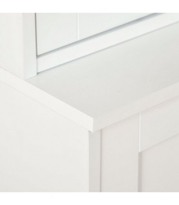 Modern Bookcase Display Storage Cabinet White MDF 178.5H x 76W x 40Dcm
