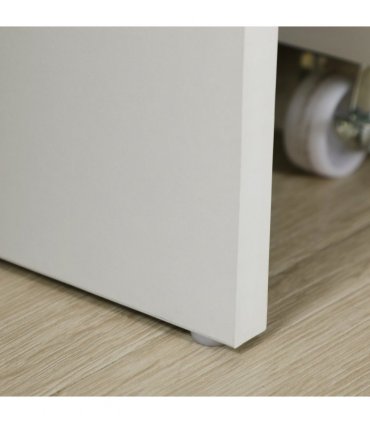 Computer Desk Writing Desk with Five Drawers for Home Office White