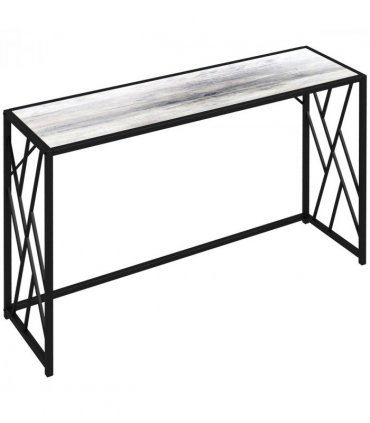 Vintage Sofa Table, Metal Frame Console Table for Hallway Living Room