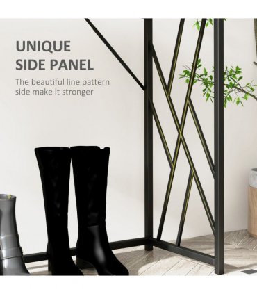 Vintage Sofa Table, Metal Frame Console Table for Hallway Living Room