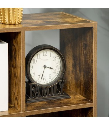 Storage Shelf Rustic Brown 3-tier 60W x 30D x 93Hcm Particleboard Shelf