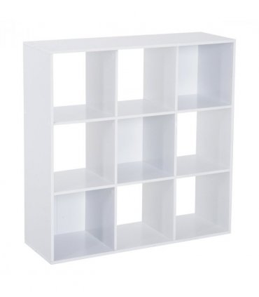 9 Cube Storage Unit Cabinet Bookcase Display Shelves Chipboard - White