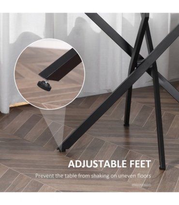 Side Table Black Glass Metal 80x80x75cm 0.7cm 5kg Clear Glass Top Modern