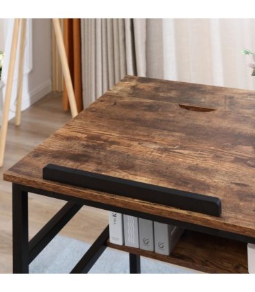 Drafting Table Tiltable 77H x 49W x 50Dcm Particle Board Rustic Brown