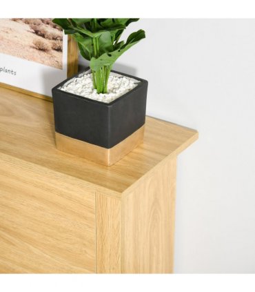 Shoe Storage Cabinet Brown Oak Tone Finish 12 Pairs 80H x 72L x 26Dcm