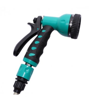 Garden Water Hose Reel 10M Blue Plastic Auto Retract Spray Locking Durhand