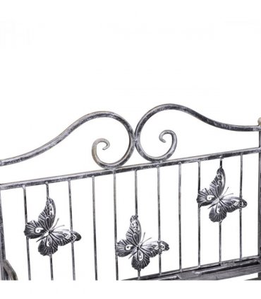 METAL PLANT STAND: 3-Tier Silver Folding Display Rack 44Lx25Wx96H cm