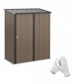 Outdoor Storage Shed Steel Garden Shed w/ Lockable Door for Backyard Outsunny