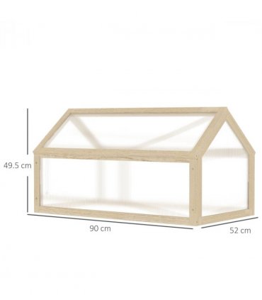 Wooden Cold Frame Greenhouse Garden      Polycarbonate Grow House