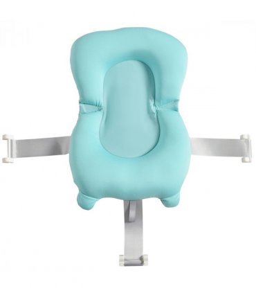 Baby Bath Tub for Toddler Foldable w/ Baby Cushion for 0-3 Years Green HOMCOM