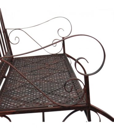 Rocking Chair Swing Bench Loveseat Metal Bronze Garden Outdoor