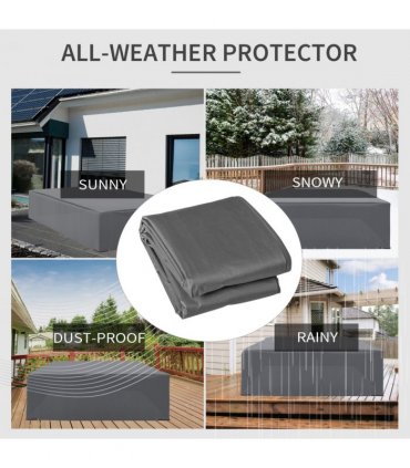 225x210cm Outdoor Garden Furniture Protective Cover UV Resistant Outsunny