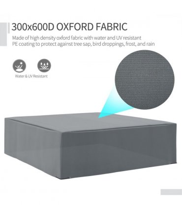 225x210cm Outdoor Garden Furniture Protective Cover UV Resistant Outsunny