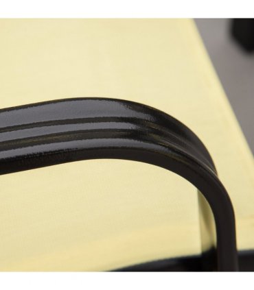 Set of 4 Garden Dining Chair Set Outdoor w/ High Back Armrest Beige Outsunny