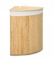 Bamboo Corner Laundry Hamper 38x38x57cm 55L - Dirty clothes storage solution