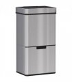 Motion Sensor Rubbish Bin, 3 Compartments Removable Lid Stainless Steel HOMCOM
