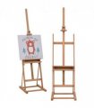 H-Frame Studio Easel Height Adjustable with Canvas Holder Pencil Case Vinsetto