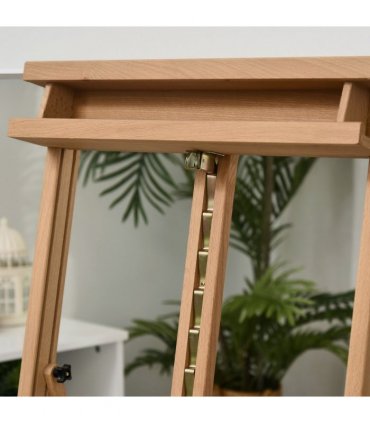 H-Frame Studio Easel Height Adjustable with Canvas Holder Pencil Case Vinsetto