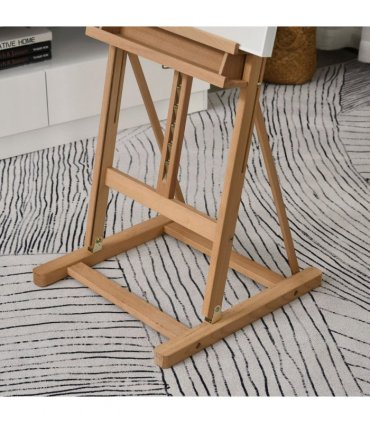 H-Frame Studio Easel Height Adjustable with Canvas Holder Pencil Case Vinsetto