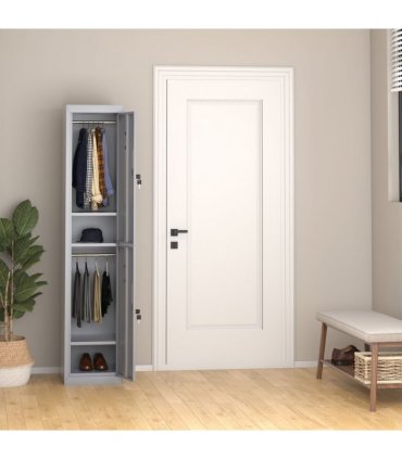 1.8m Locker Office Cabinet Storage Cold Rolled Steel  Storage Shelves Vinsetto