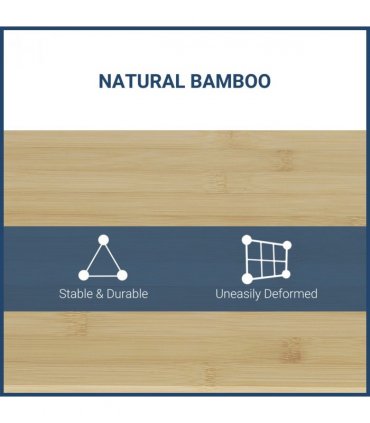 Monitor Stand Riser Bamboo Natural wood finish 49Lx 25.5 W x 11.5Hcm