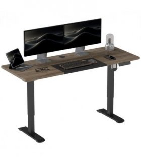 Height Adjustable Electric Standing with 4 Memory Preset Black Vinsetto