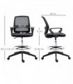 Drafting Chair Tall Office Chair with Adjustable Height and Footrest