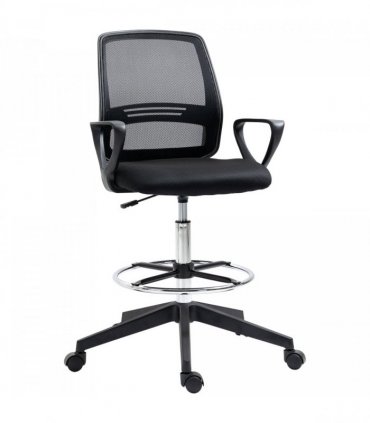 Drafting Chair Tall Office Chair with Adjustable Height and Footrest