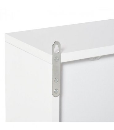 Wall Mounted Mirror Cabinet White 48W x 14.5D x 45Hcm MDF and Particle Board