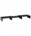 Monitor Stand Screen Riser w/ Adjustable Length for Two Laptop Max Vinsetto