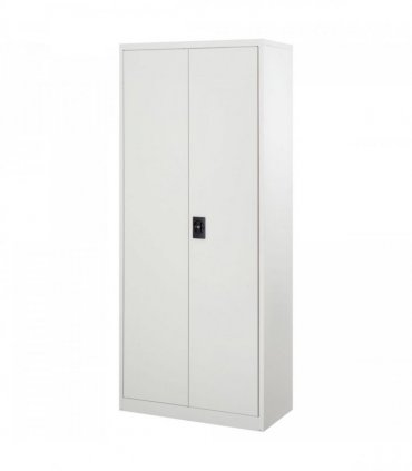 Filing Cabinet Storage Office 2 Doors Adjustable Shelf Metal Cream White