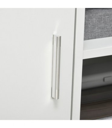 Printer Unit Multi-Storage White Particle Board 65.5H x 60W x 50Dcm