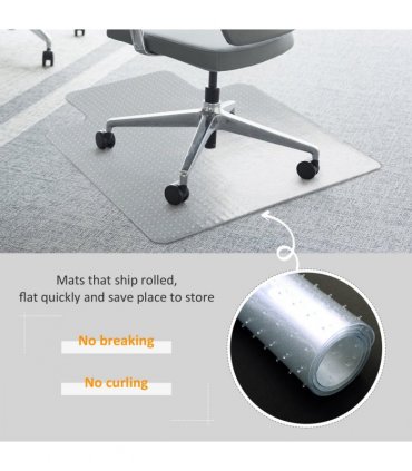 Office Carpet Protector Chair Mat Spike Non Slip Chairmat Frosted HOMCOM