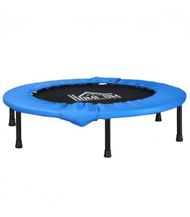 96 cm Foldable Mini Fitness Trampoline Exercise Rebounder Jumper, Blue HOMCOM