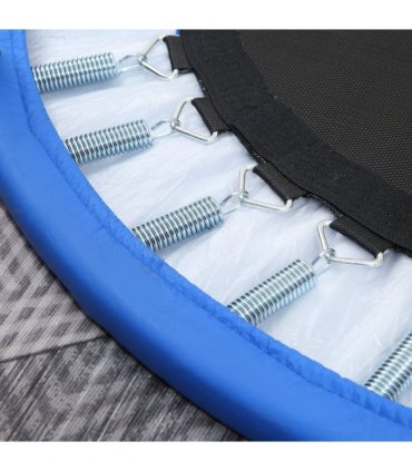 96 cm Foldable Mini Fitness Trampoline Exercise Rebounder Jumper, Blue HOMCOM