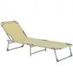 Camping Cot Picnic Sun Lounger Portable Folding Chaise Chair Patio Outsunny