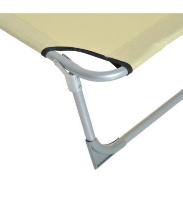 Camping Cot Picnic Sun Lounger Portable Folding Chaise Chair Patio Outsunny